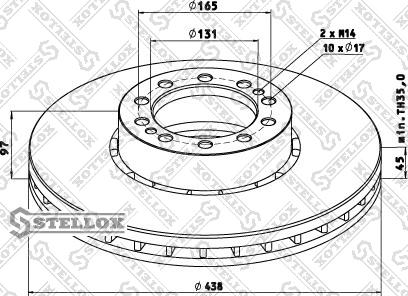 Stellox 85-00747-SX - Тормозной диск autospares.lv