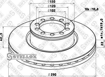 Stellox 85-00766-SX - Тормозной диск autospares.lv