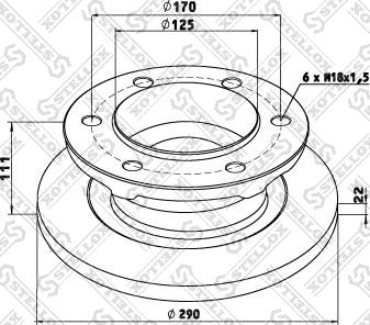 Stellox 85-00700-SX - Тормозной диск autospares.lv