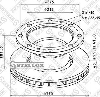 Stellox 85-00782-SX - Тормозной диск autospares.lv