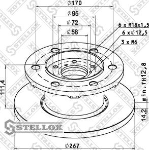 Stellox 85-00735-SX - Тормозной диск autospares.lv