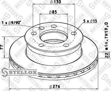 Stellox 85-00730-SX - Тормозной диск autospares.lv
