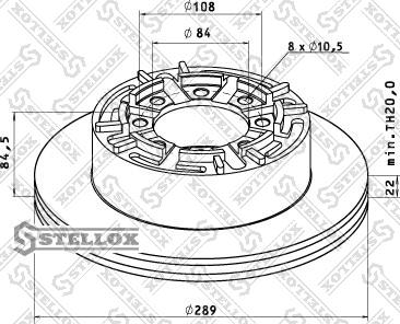 Stellox 85-00737-SX - Тормозной диск autospares.lv