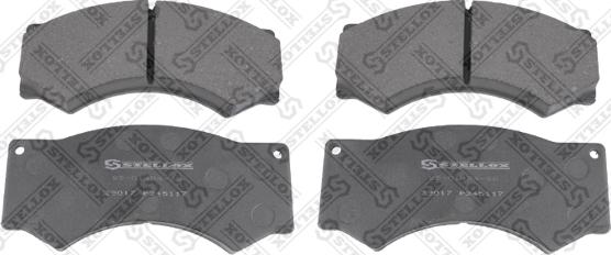 Stellox 85-01404-SX - Тормозные колодки, дисковые, комплект autospares.lv
