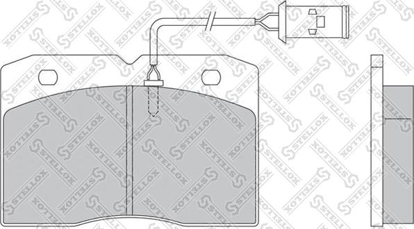 Stellox 85-01408-SX - Тормозные колодки, дисковые, комплект autospares.lv