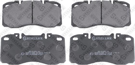 Stellox 85-01421-SX - Тормозные колодки, дисковые, комплект autospares.lv