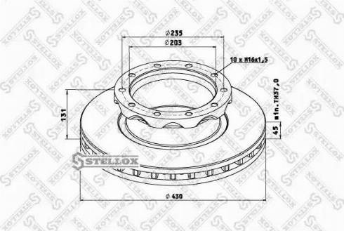 Stellox 85-01266-SX - Тормозной диск autospares.lv