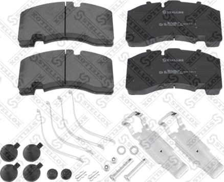 Stellox 85-11444-SX - Тормозные колодки, дисковые, комплект autospares.lv