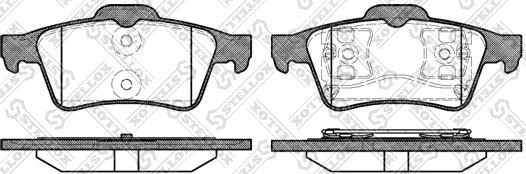 Stellox 853 000BL-SX - Тормозные колодки, дисковые, комплект autospares.lv