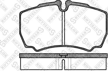 Stellox 860 000L-SX - Тормозные колодки, дисковые, комплект autospares.lv