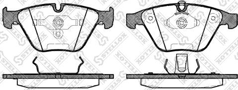 Stellox 868 000B-SX - Тормозные колодки, дисковые, комплект autospares.lv