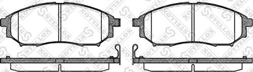 Stellox 863 014-SX - Тормозные колодки, дисковые, комплект autospares.lv