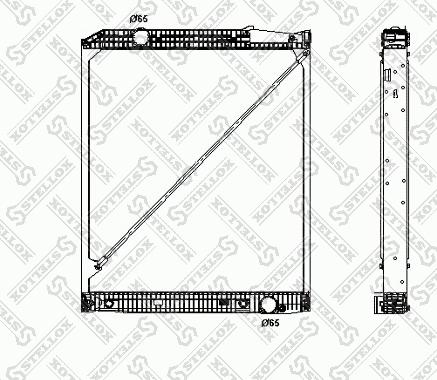 Stellox 81-03305-SX - Радиатор, охлаждение двигателя autospares.lv