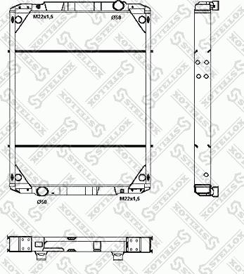 Stellox 81-03324-SX - Радиатор, охлаждение двигателя autospares.lv