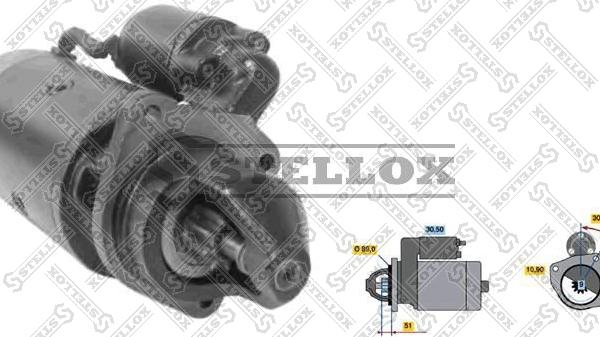 Stellox 88-02001-SX - Стартер autospares.lv