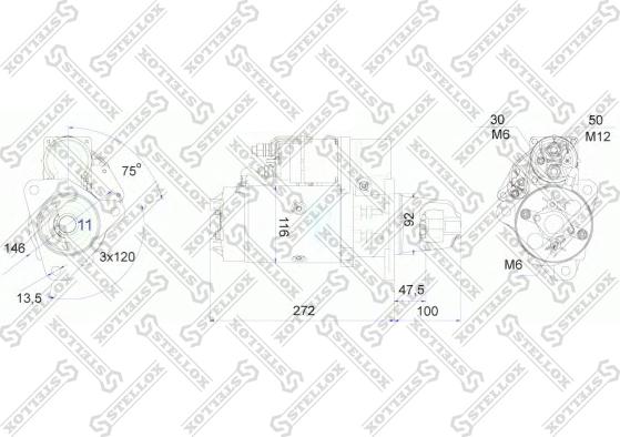 Stellox 88-02030-SX - Стартер autospares.lv