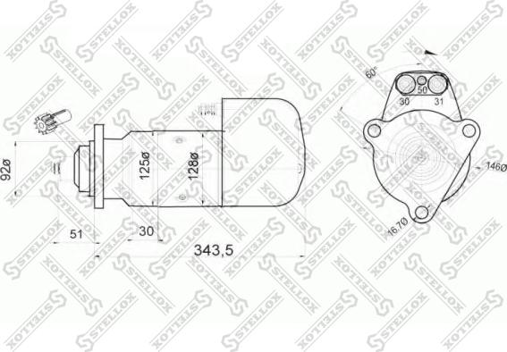 Stellox 88-02026-SX - Стартер autospares.lv