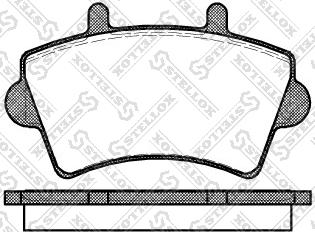 Stellox 830 000-SX - Тормозные колодки, дисковые, комплект autospares.lv