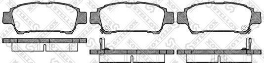 Stellox 833 000L-SX - Тормозные колодки, дисковые, комплект autospares.lv