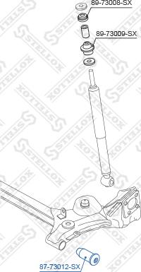 Stellox 87-73012-SX - Сайлентблок, рычаг подвески колеса autospares.lv