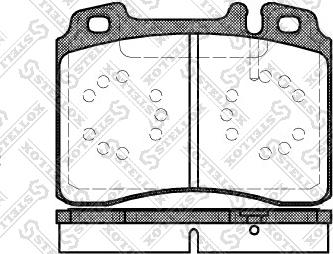 Stellox 390 000-SX - Тормозные колодки, дисковые, комплект autospares.lv