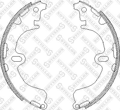 Stellox 391 100-SX - Комплект тормозных колодок, барабанные autospares.lv