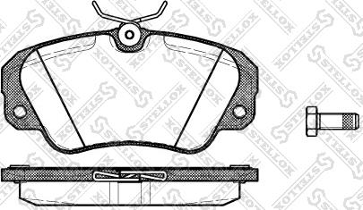 Stellox 393 000B-SX - Тормозные колодки, дисковые, комплект autospares.lv