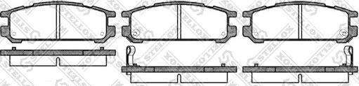 Stellox 353 002-SX - Тормозные колодки, дисковые, комплект autospares.lv