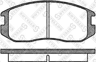 Stellox 368 000-SX - Тормозные колодки, дисковые, комплект autospares.lv