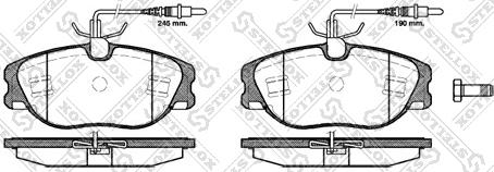 Stellox 316 044B-SX - Тормозные колодки, дисковые, комплект autospares.lv