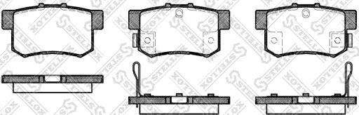 Stellox 336 052-SX - Тормозные колодки, дисковые, комплект autospares.lv