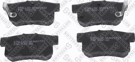 Stellox 336 032-SX - Тормозные колодки, дисковые, комплект autospares.lv