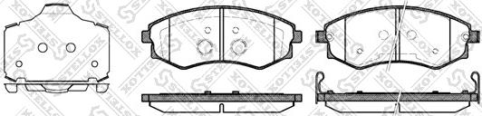 Stellox 329 003B-SX - Тормозные колодки, дисковые, комплект autospares.lv