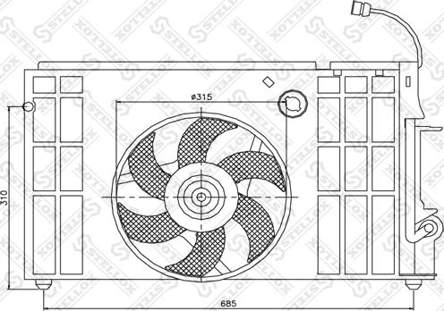 Stellox 29-99404-SX - Вентилятор, охлаждение двигателя autospares.lv