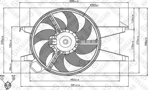 Stellox 29-99403-SX - Вентилятор, охлаждение двигателя autospares.lv