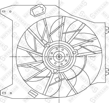 Stellox 29-99078-SX - Вентилятор, охлаждение двигателя autospares.lv