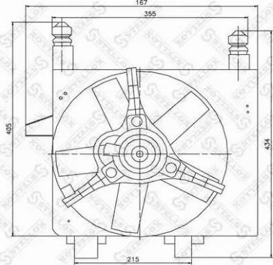 Stellox 29-99348-SX - Вентилятор, охлаждение двигателя autospares.lv