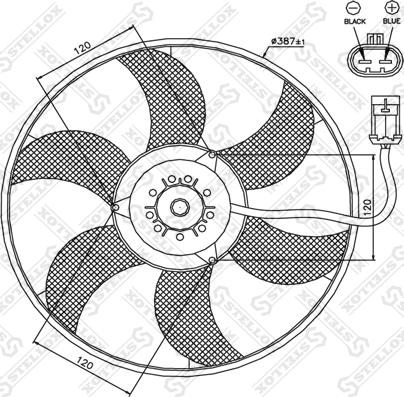 Stellox 29-99308-SX - Вентилятор, охлаждение двигателя autospares.lv