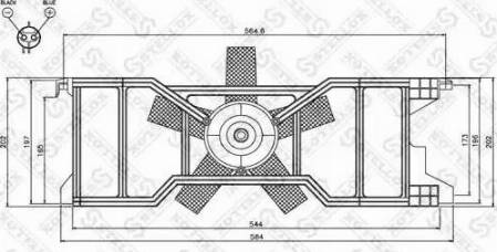 Stellox 29-99317-sx - Вентилятор, охлаждение двигателя autospares.lv