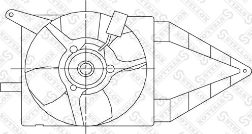 Stellox 29-99246-SX - Вентилятор, охлаждение двигателя autospares.lv