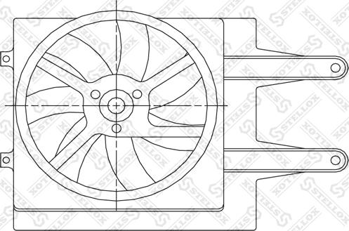 Stellox 29-99258-SX - Вентилятор, охлаждение двигателя autospares.lv