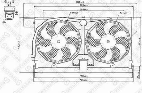 Stellox 29-99279-SX - Вентилятор, охлаждение двигателя autospares.lv