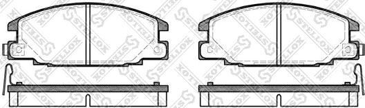 Stellox 249 004B-SX - Тормозные колодки, дисковые, комплект autospares.lv