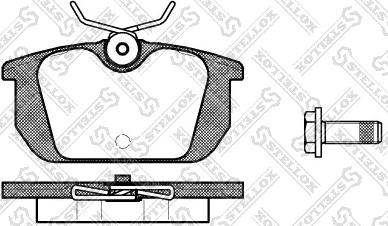 Stellox 242 000-SX - Тормозные колодки, дисковые, комплект autospares.lv