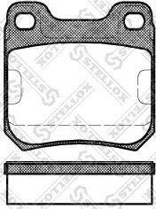 Stellox 250 040-SX - Тормозные колодки, дисковые, комплект autospares.lv