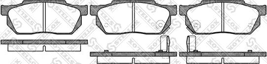 Stellox 204 002-SX - Тормозные колодки, дисковые, комплект autospares.lv