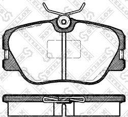 Stellox 200 000B-SX - Тормозные колодки, дисковые, комплект autospares.lv