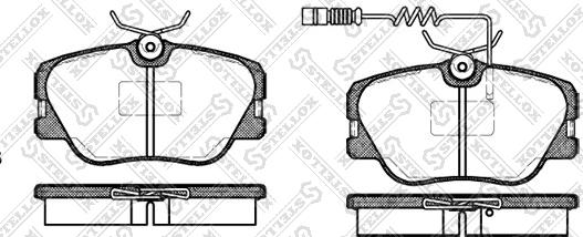 Stellox 200 002B-SX - Тормозные колодки, дисковые, комплект autospares.lv