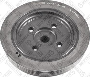 Stellox 20-01028-SX - Шкив коленчатого вала autospares.lv