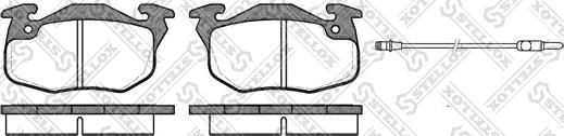 Stellox 203 002-SX - Тормозные колодки, дисковые, комплект autospares.lv